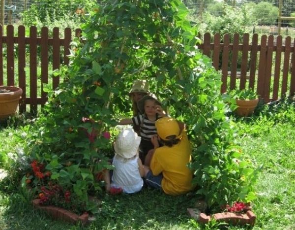 Stangenbohnen-Tipi: Einfaches Gärtnern mit Kindern