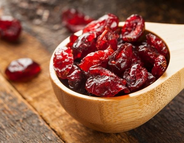 Cranberrys trocknen