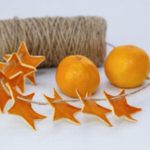 Orangenschalen-Girlande basteln