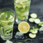 Hitzedrink: Minz-, Gurken- und Zitronenwasser