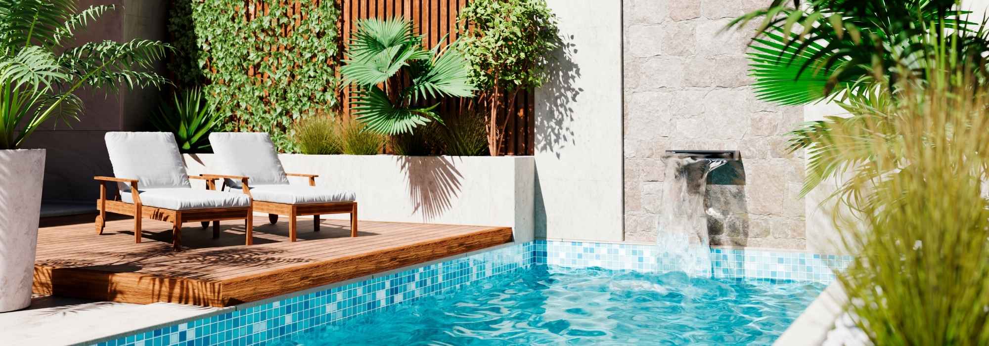 Welche Pflanzen rund um den Pool?