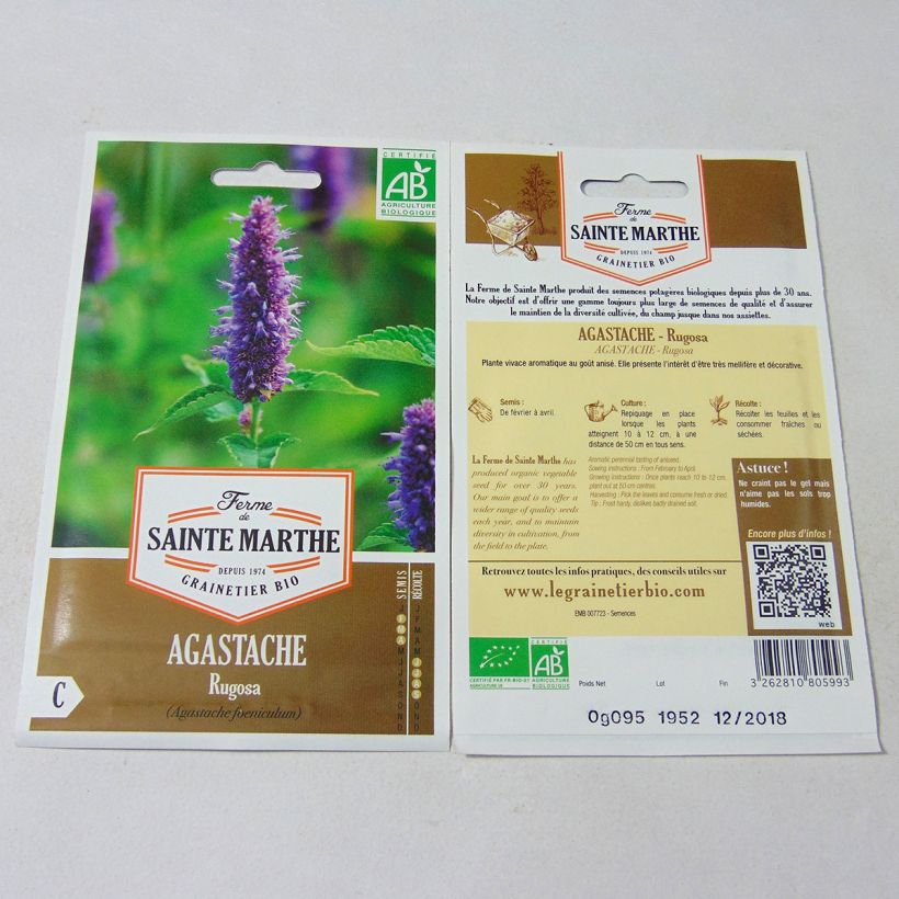 Example of Agastache rugosa - Duftnessel die Tüte mit 150 Samen ungefähr (0.095g) as you get