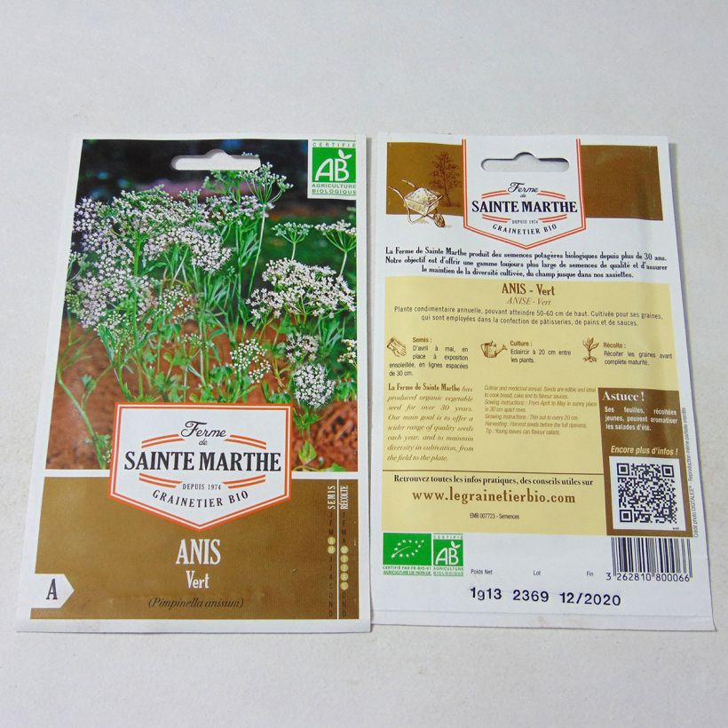 Example of Anis Bio - Pimpinella anisum die Tüte mit 500 Samen ungefähr (1g) as you get