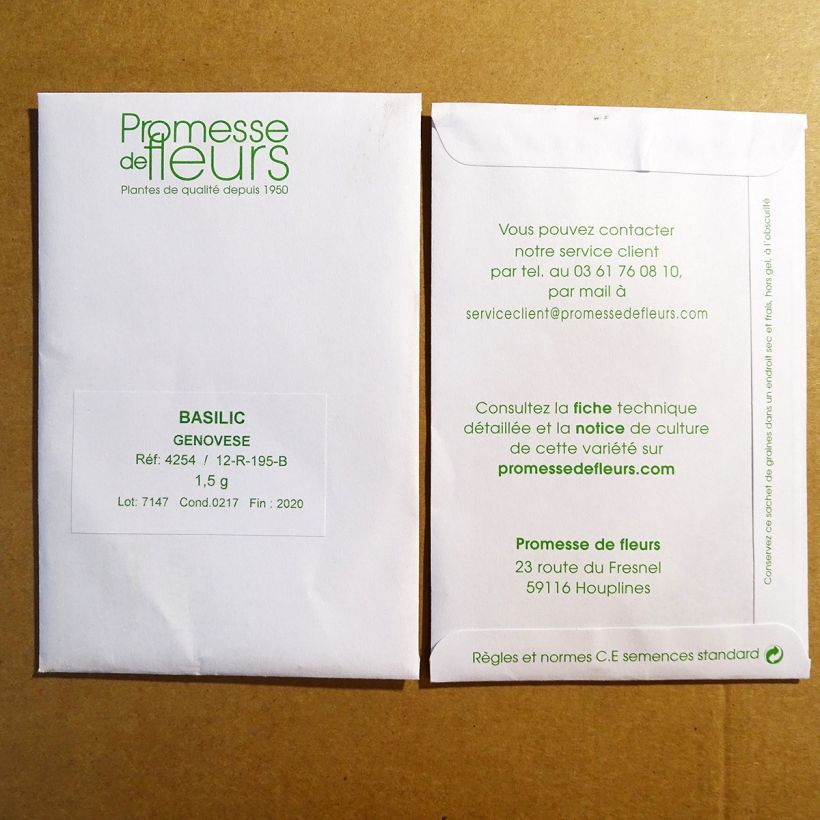 Example of Basilikum Italiano classico Genovese die Tüte mit 800 Samen ungefähr (1,5g) as you get