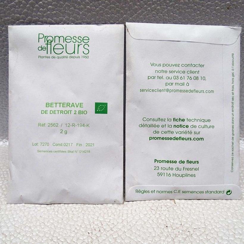 Example of Rote Bete Détroit 2 Bio die Tüte mit 200 Samen ungefähr (4g) as you get