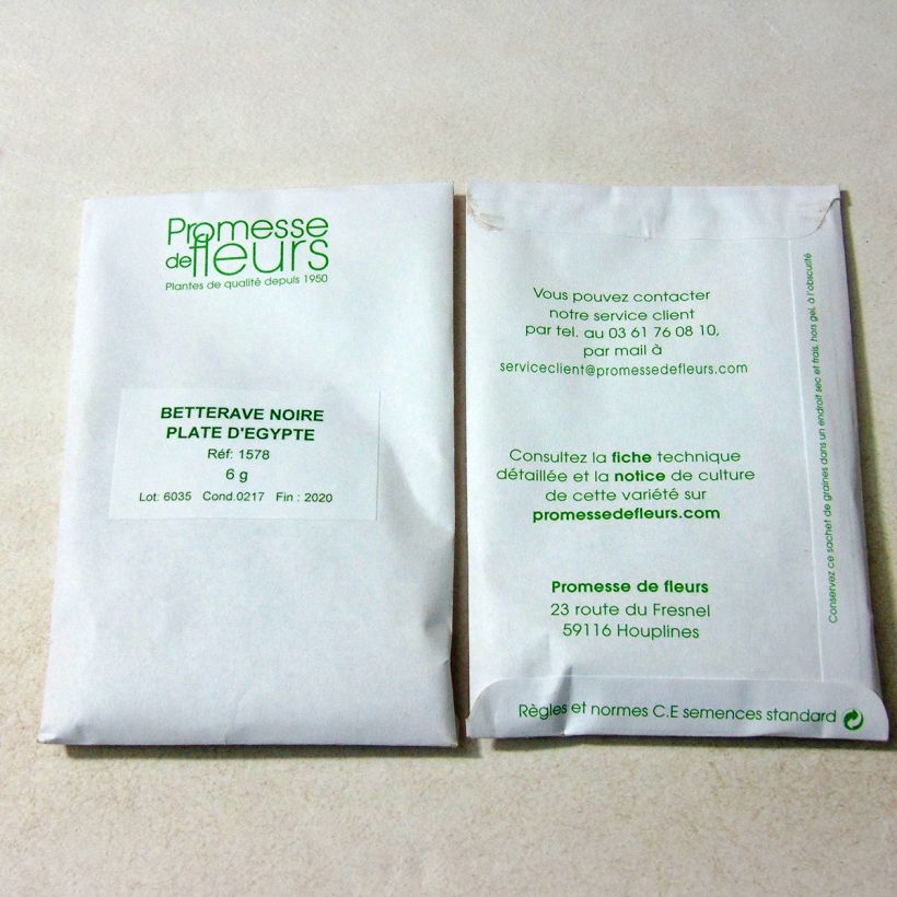 Example of Rote Bete noire plate d'Egypte die Tüte mit 250 Samen ungefähr (6g) as you get