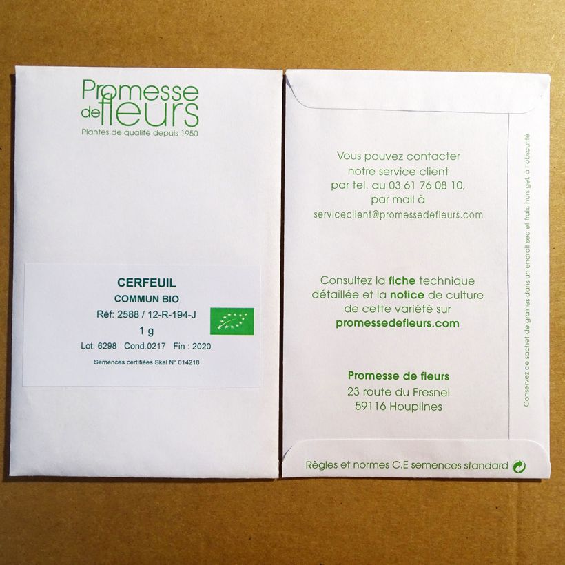 Example of Garten-Kerbel Bio - Anthriscus cerefolium die Tüte mit 500 Samen ungefähr (1,5g) as you get