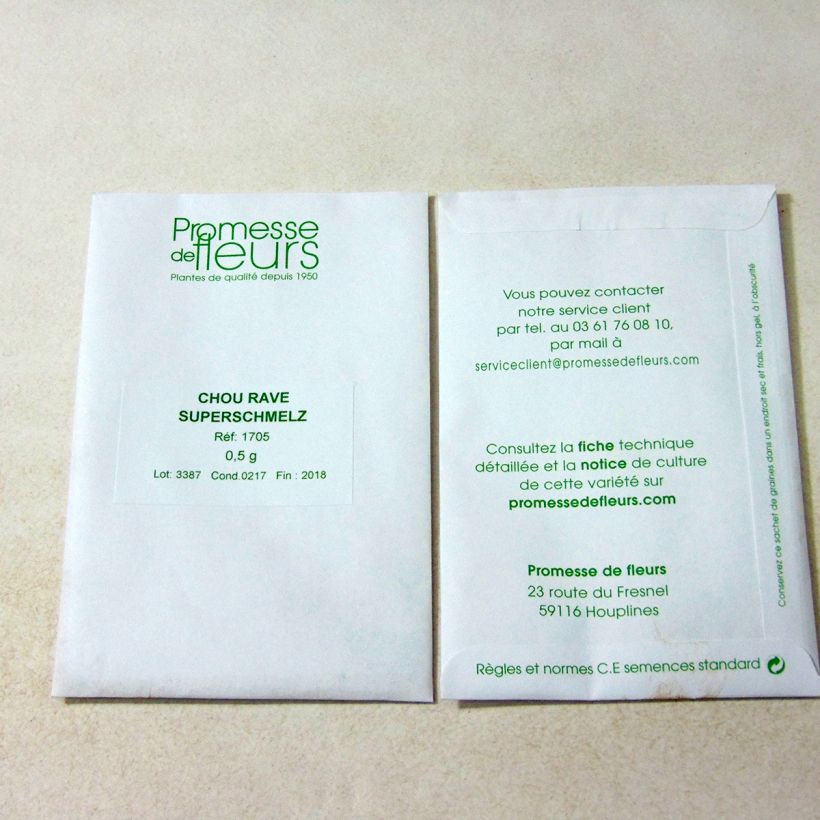 Example of Kohlrabi Superschmelz die Tüte mit 125 Samen ungefähr (0,5g) as you get