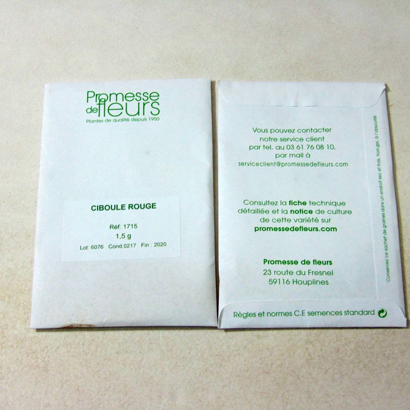 Example of Winter-Zwiebel Rote die Tüte mit 600 Samen ungefähr (1,5g) as you get