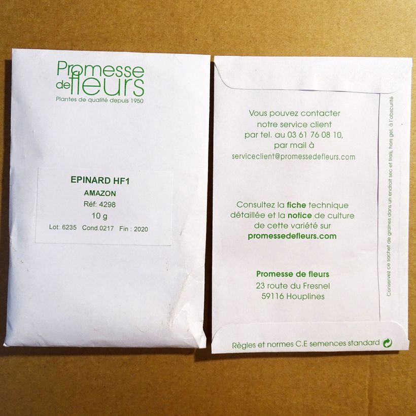 Example of Spinat Amazon F1 die Tüte mit 700 Samen ungefähr (10g) as you get