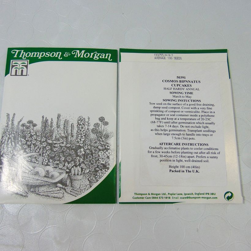 Example of Schmuckkörbchen Cupcakes (Samen) - Cosmos die Tüte mit 100 Samen ungefähr (1g) as you get