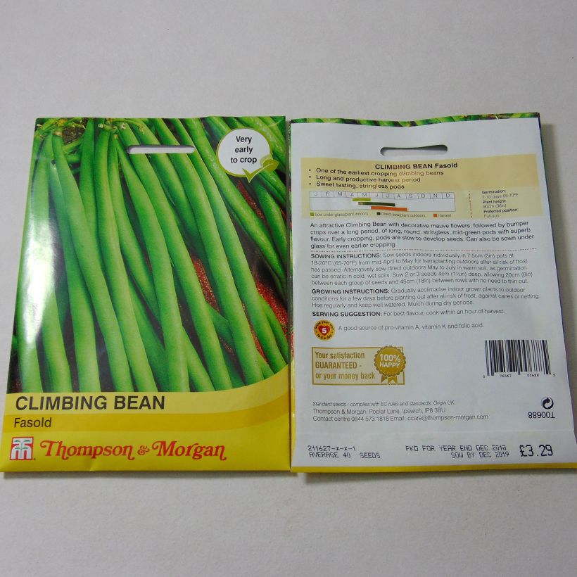 Example of Stangenbohne Fasold die Tüte mit 40 Samen ungefähr as you get