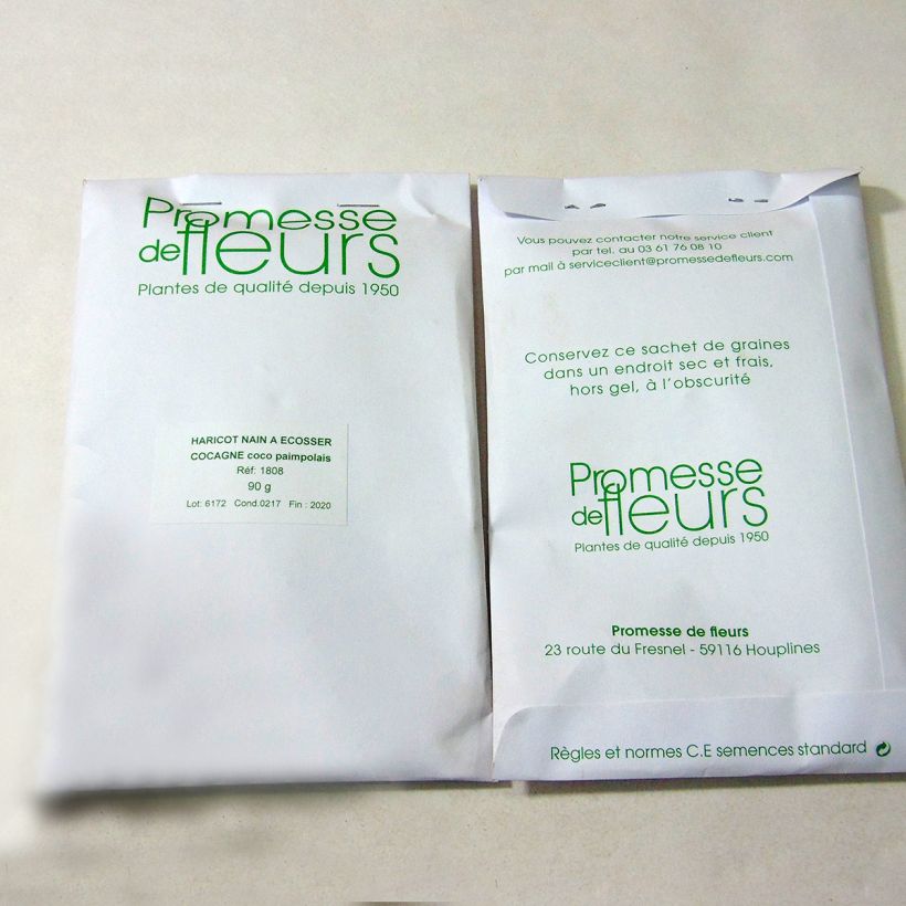 Example of Zwergbohne Cocagne die Tüte mit 150 Samen ungefähr (90g) as you get