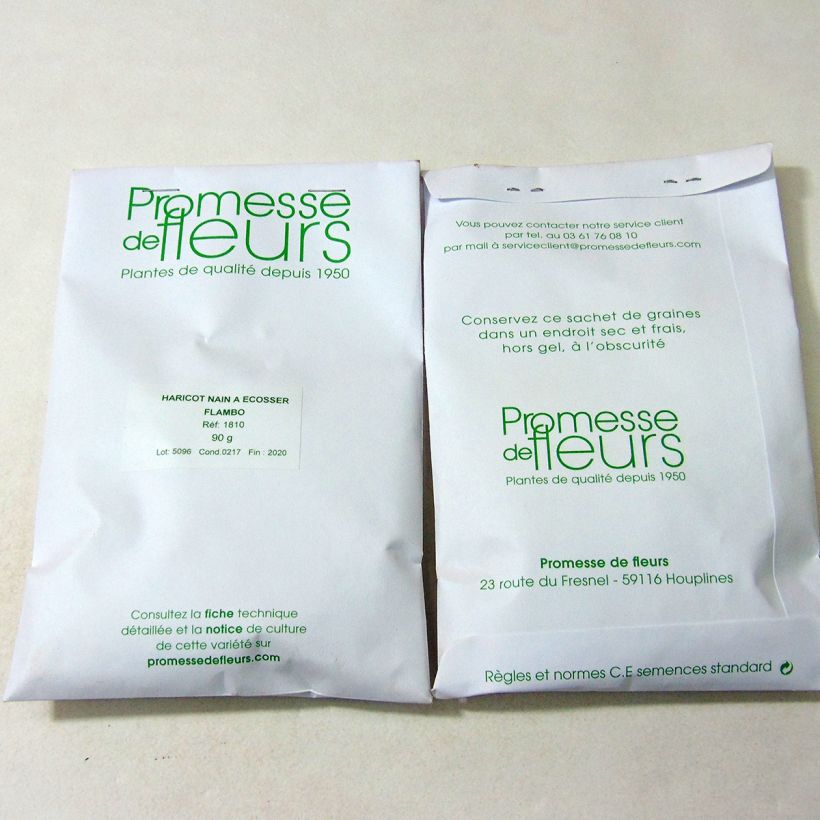 Example of Zwergbohne Flambo die Tüte mit 150 Samen ungefähr (90g) as you get