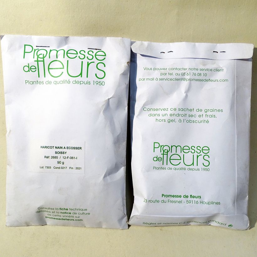 Example of Zwergbohne Soissy die Tüte mit 250 Samen ungefähr (90g) as you get