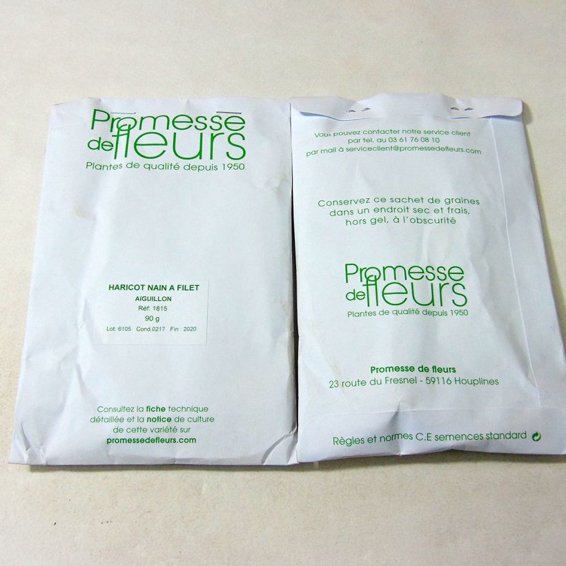 Example of Zwergbohne Aiguillon die Tüte mit 220 Samen ungefähr (90g) as you get