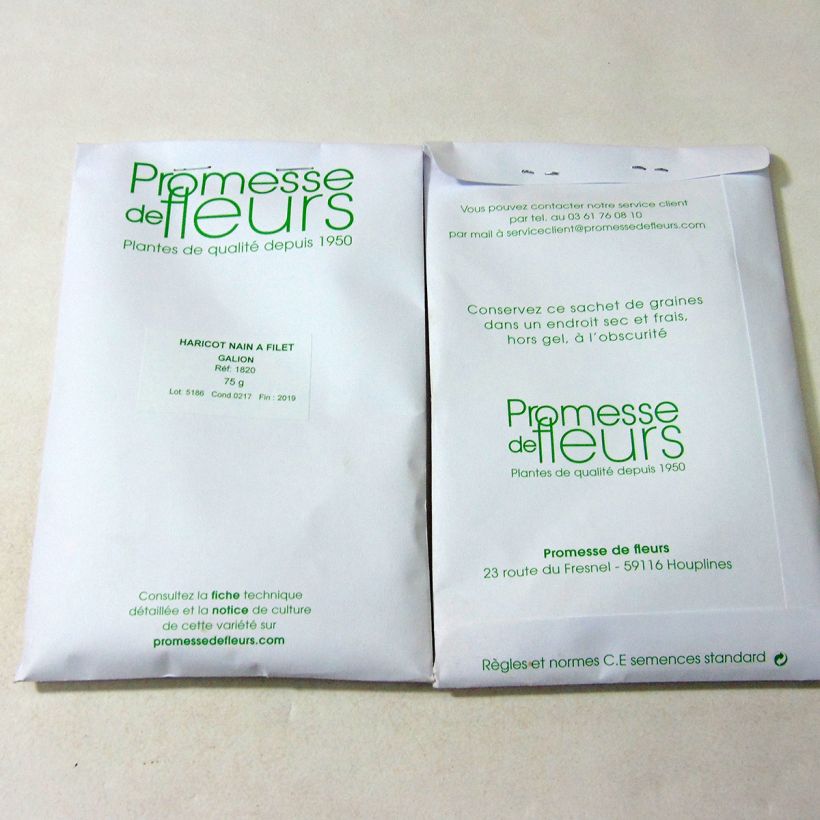 Example of Zwergbohne Galion die Tüte mit 200 Samen ungefähr (75g) as you get