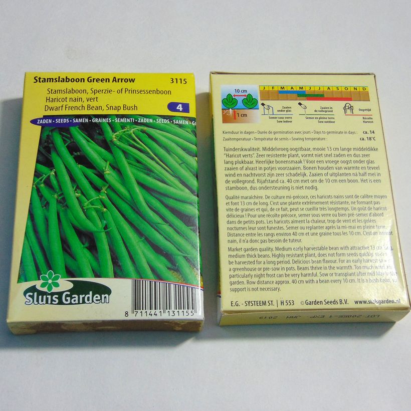 Example of Zwergbohne Green Arrow die Tüte mit 150 Samen ungefähr (75g) as you get