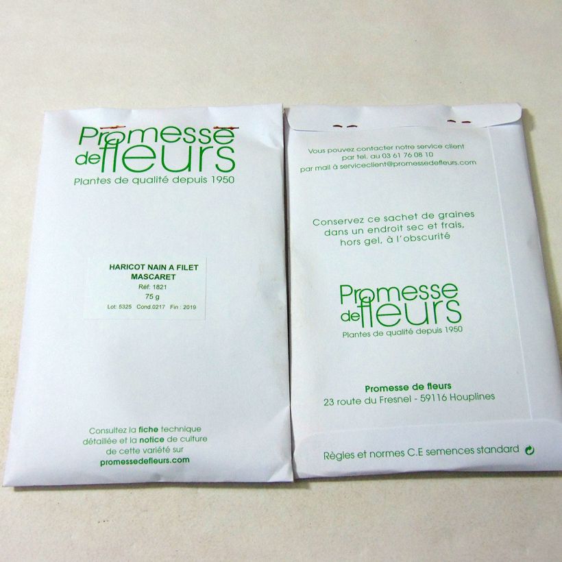 Example of Zwergbohne Mascaret die Tüte mit 200 Samen ungefähr (75g) as you get