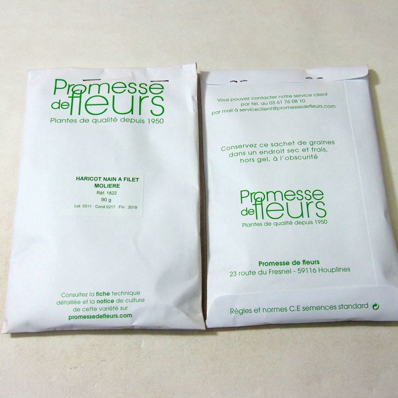 Example of Zwergbohne Molière die Tüte mit 220 Samen ungefähr (90g) as you get