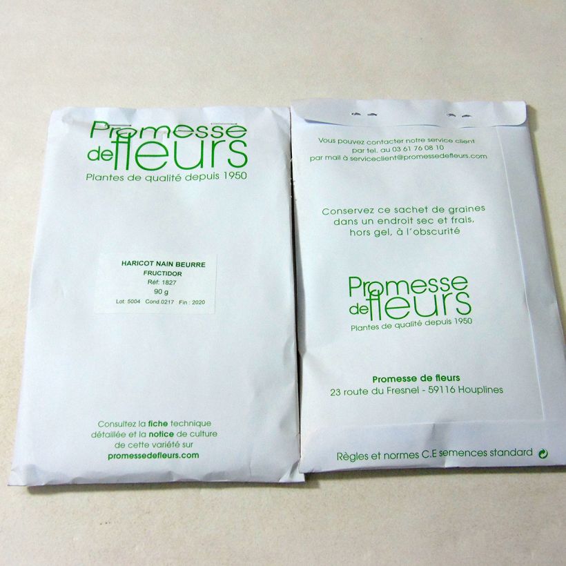 Example of Zwergbohne Fructidor die Tüte mit 150 Samen ungefähr (90g) as you get