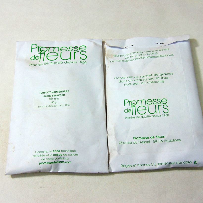 Example of Zwergbohne Serpedor die Tüte mit 250 Samen ungefähr (90g) as you get