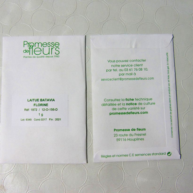 Example of Bataviasalat Florine die Tüte mit 800 Samen ungefähr (1g) as you get