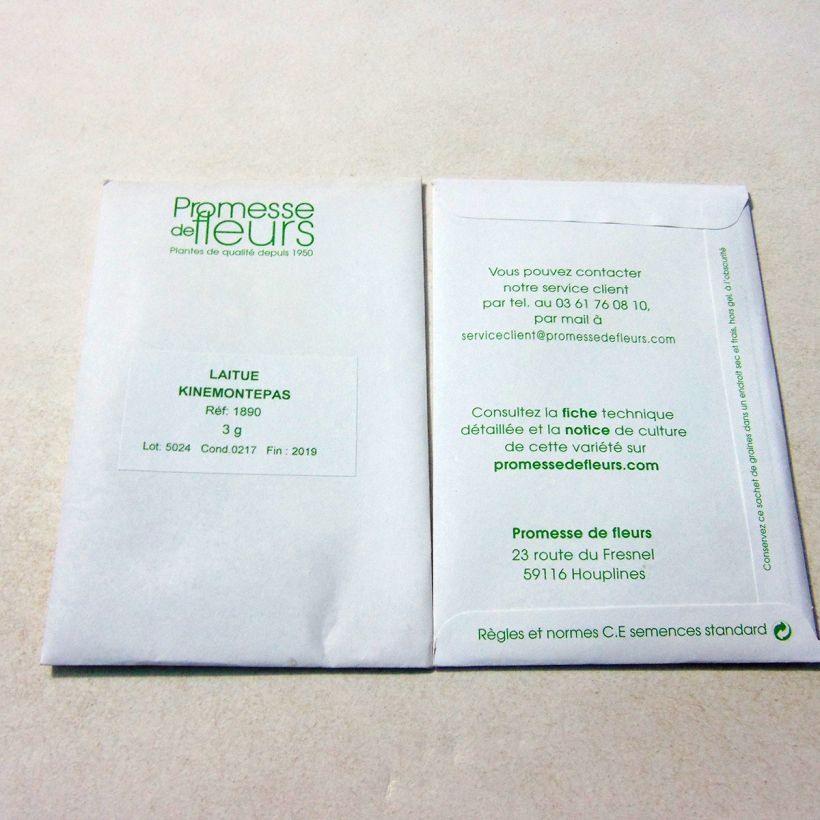 Example of Bataviasalat Kinemontepas die Tüte mit 2500 Samen ungefähr (3g) as you get