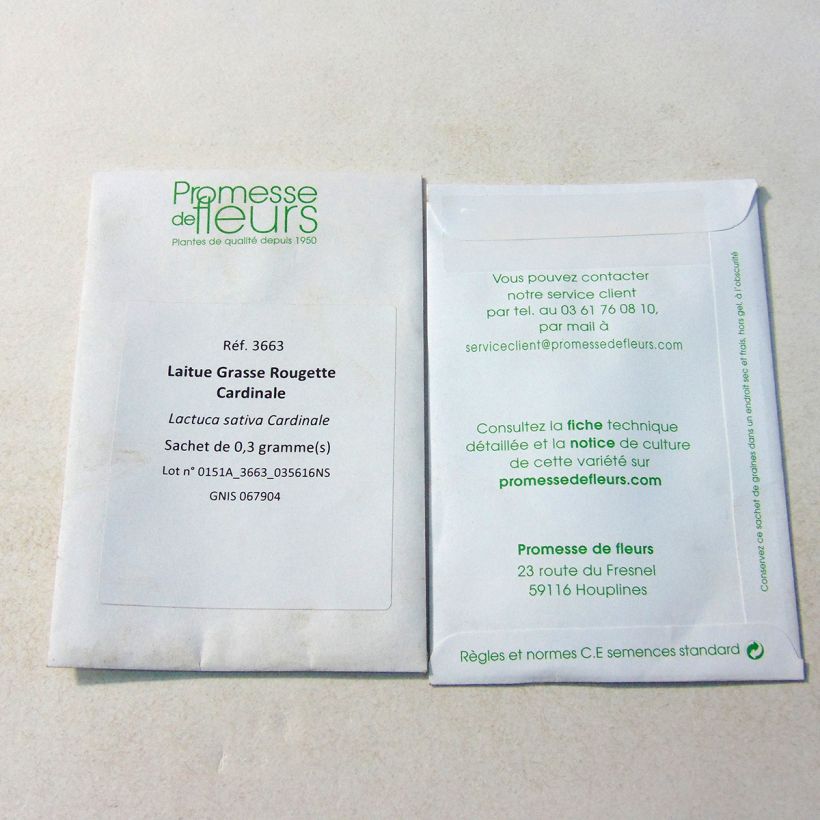 Example of Kopfsalat Cardinale die Tüte mit 40 Samen ungefähr as you get