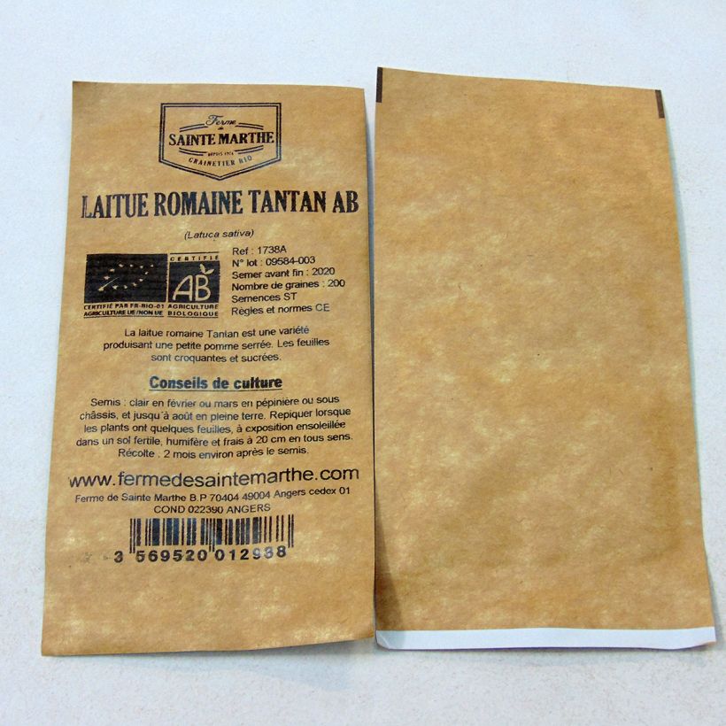 Example of Römersalat Tantan Bio - Ferme de Sainte Marthe die Tüte mit 200 Samen ungefähr as you get