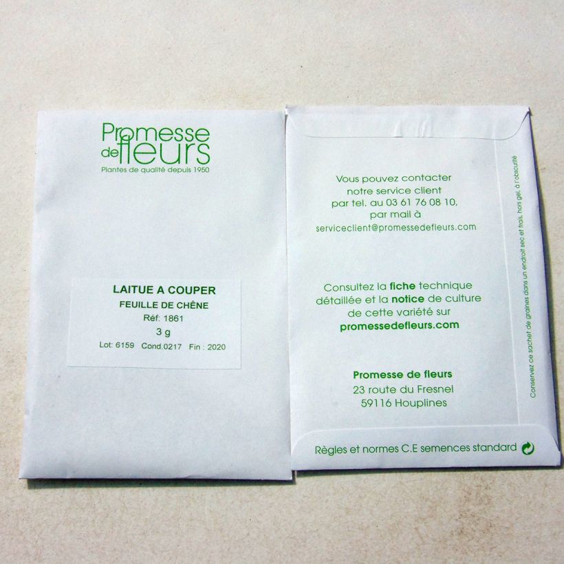 Example of Schnittsalat Eichenblatt Blonde die Tüte mit 2500 Samen ungefähr (3g) as you get