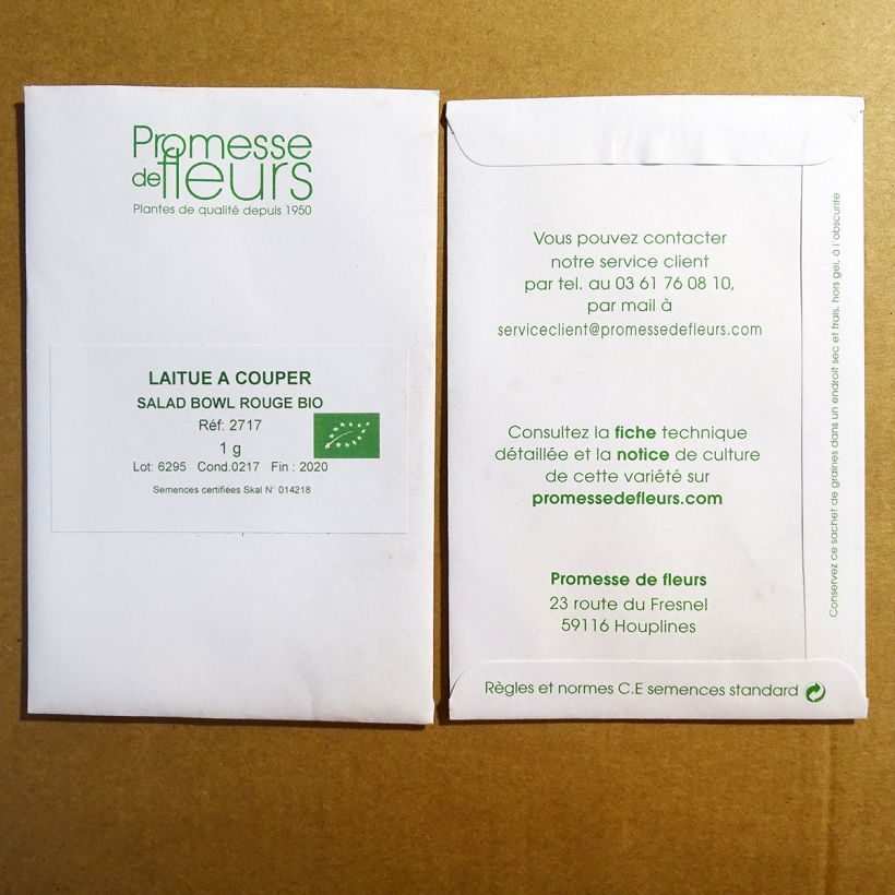 Example of Schnittsalat Red Salad Bowl Bio die Tüte mit 850 Samen ungefähr (1g) as you get