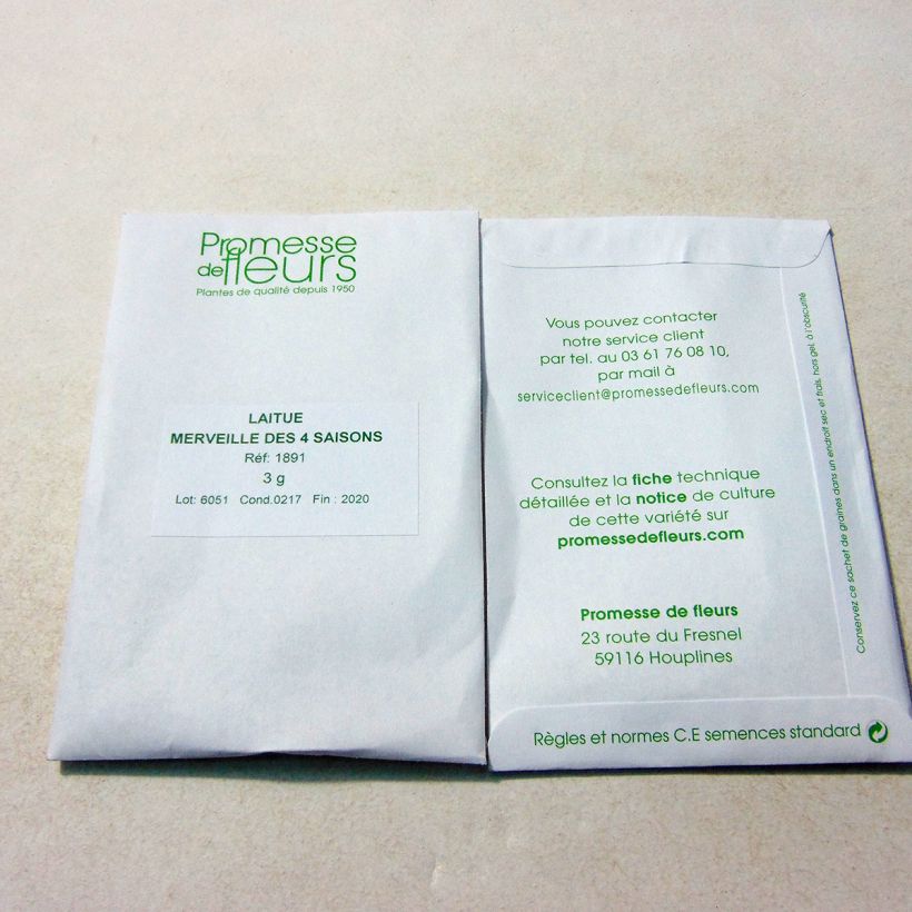 Example of Kopfsalat Merveille des 4 saisons die Tüte mit 2500 Samen ungefähr (3g) as you get