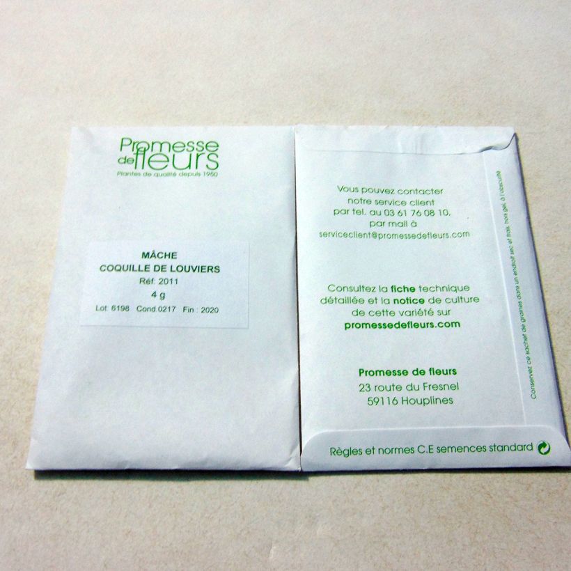 Example of Gewöhnlicher Feldsalat Coquille de Louviers die Tüte mit 3000 Samen ungefähr (4g) as you get