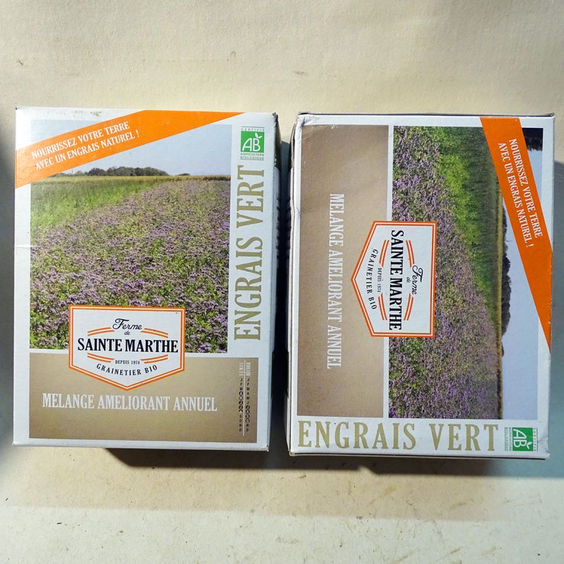 Example of Bio-Jahresverbesserungsmischung für 50 m2 - Ferme de Sainte Marthe die Tüte mit Samen von 500 Gramm as you get