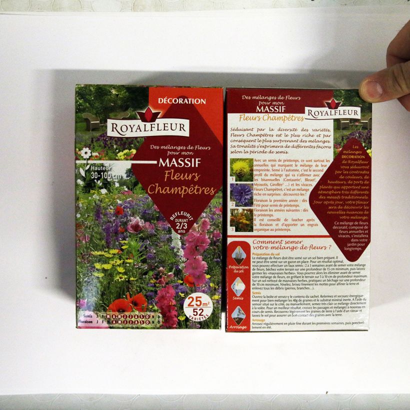 Example of Mischung für Wildblumenbeet - 25 m2-Box die Tüte mit Samen von 40 Gramm as you get