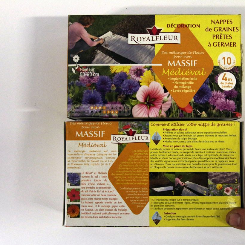 Beispiel eines Exemplars von Mischung für mittelalterliches Blumenbeet - Blütenteppich Samen wie geliefert