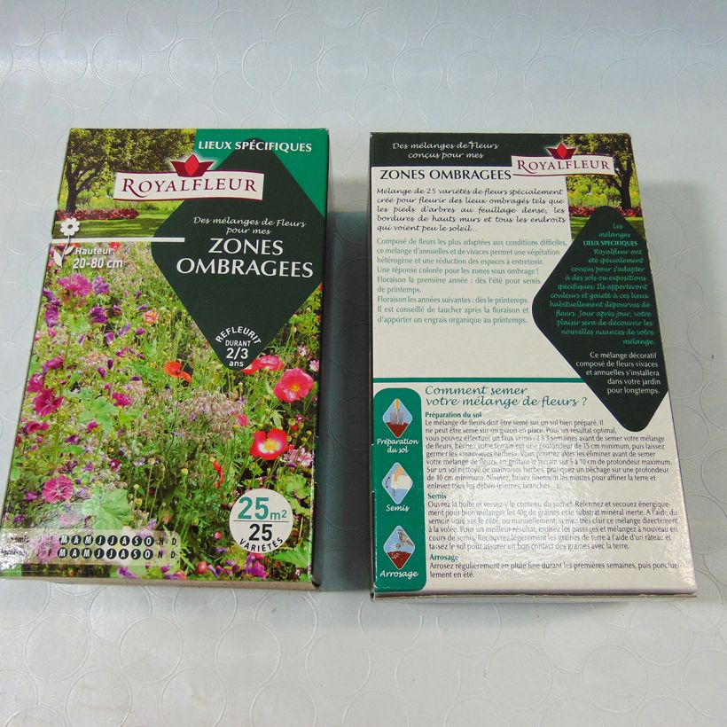 Example of Mischung für schattige Bereiche - Box 25 m2 die Tüte mit Samen von 40 Gramm as you get