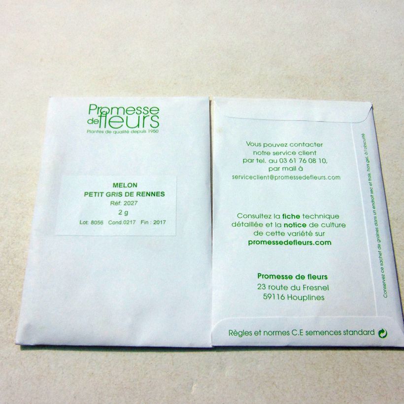 Example of Melone Petit gris de Rennes die Tüte mit 60 Samen ungefähr (1g) as you get