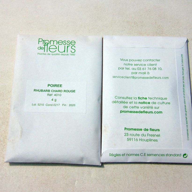 Example of Mangold Rhubarb Chard die Tüte mit 150 Samen ungefähr (4g) as you get
