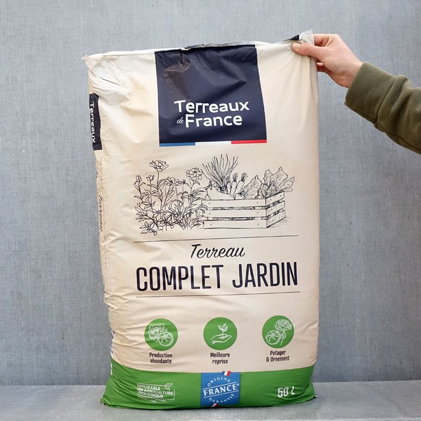 Example of Terreau Complet Jardin formule Pro Terreaux de France UAB Tasche as you get