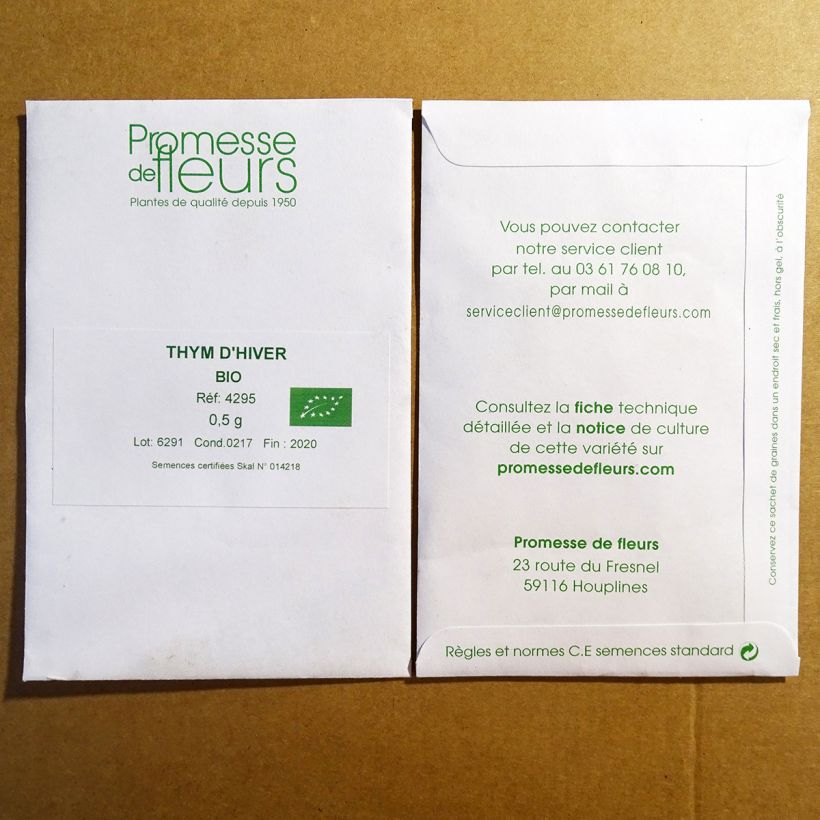 Example of Echter Thymian Bio - Thymus vulgaris die Tüte mit 2500 Samen ungefähr (0,5g) as you get