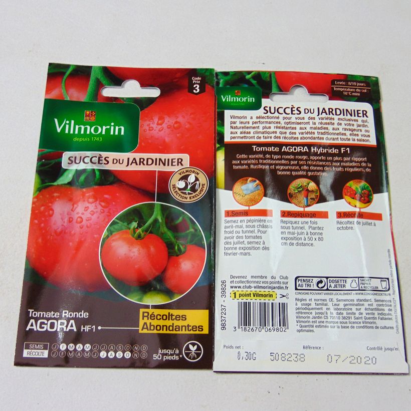 Example of Tomate Agora - Vilmorin die Tüte mit 90 Samen ungefähr (0,3g) as you get