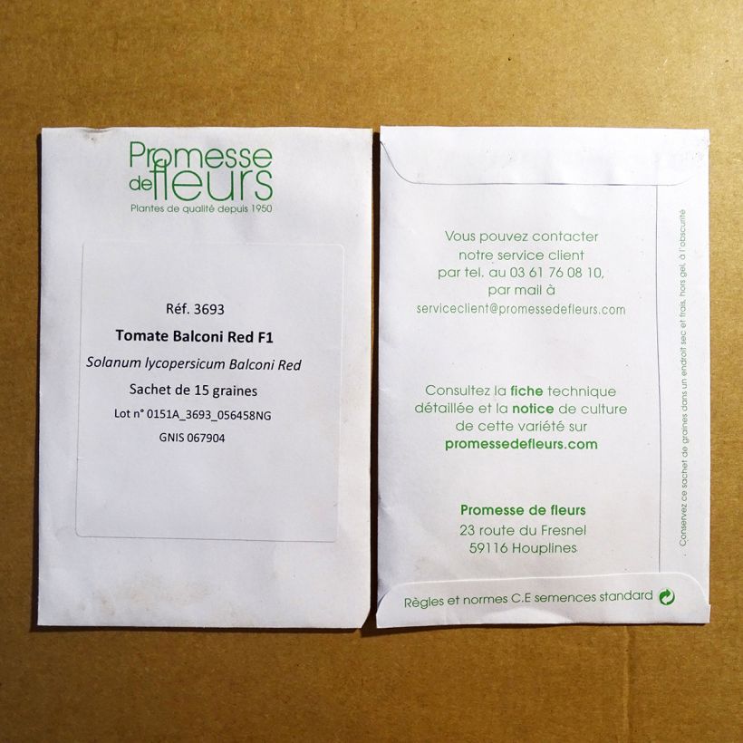 Example of Tomate Balconi Red die Tüte mit 15 Samen ungefähr as you get