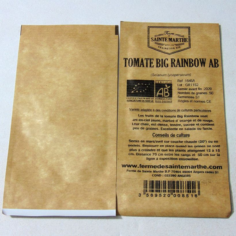 Example of Tomate Big Rainbow Bio die Tüte mit 50 Samen ungefähr as you get