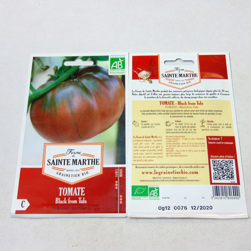 Example of Tomate Black From Tula Bio die Tüte mit 40 Samen ungefähr as you get