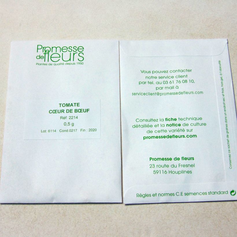 Example of Fleischtomate Cuor di Bue die Tüte mit 150 Samen ungefähr (0,5g) as you get