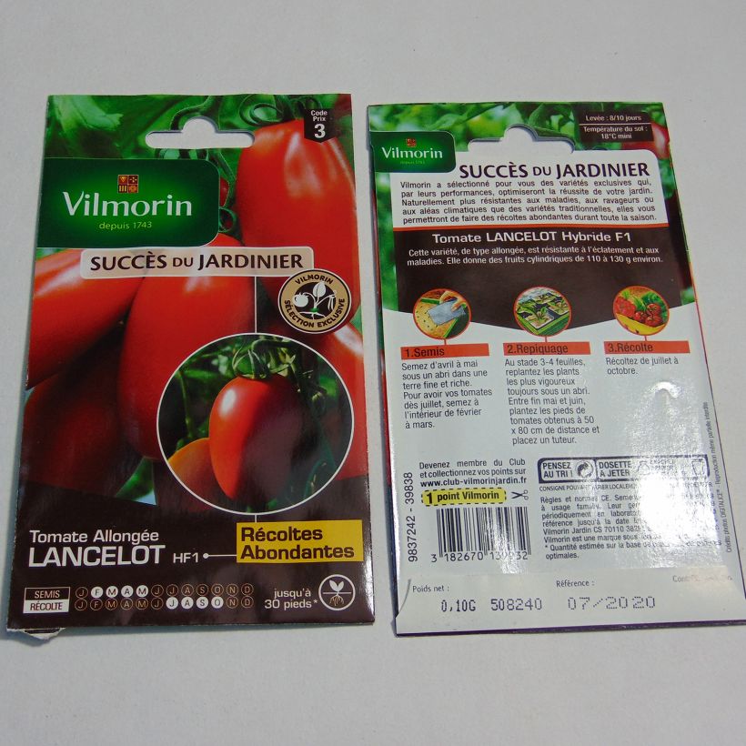 Example of Tomate Lancelot - Vilmorin die Tüte mit 30 Samen ungefähr (0.1g) as you get
