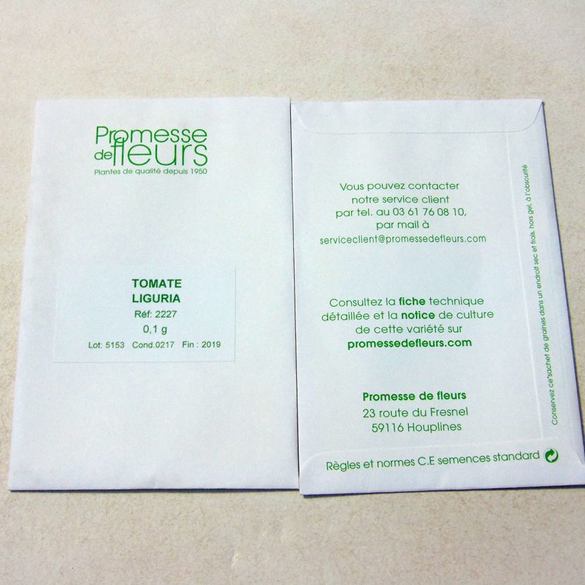 Example of Tomate Liguria die Tüte mit 30 Samen ungefähr (0,1g) as you get