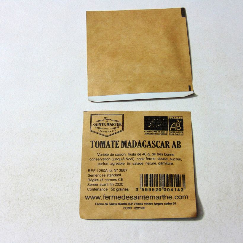 Example of Tomate Madagascar Bio die Tüte mit 50 Samen ungefähr as you get